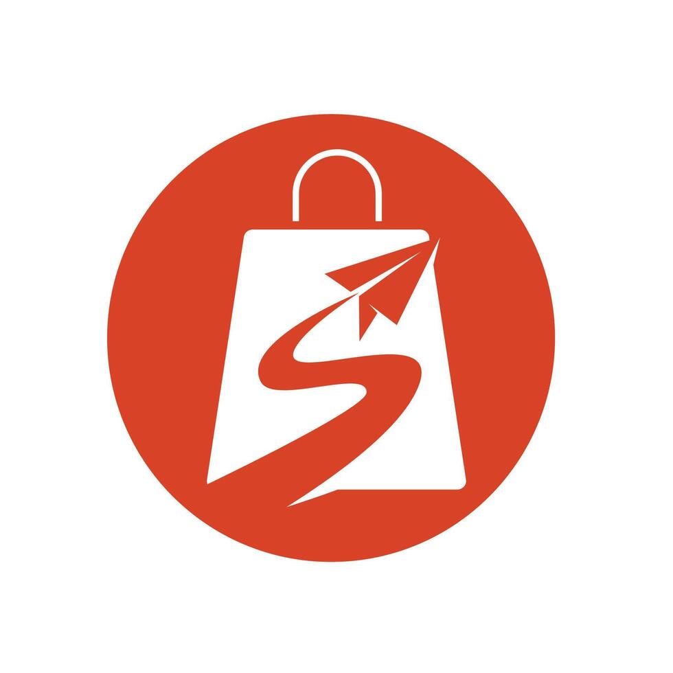Shopping bag icon illustration vector