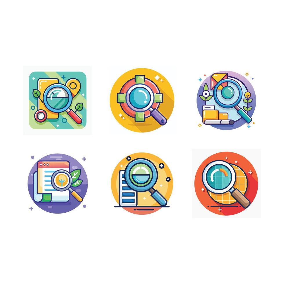 Search Icon Graphic Design for Website and App UI vector