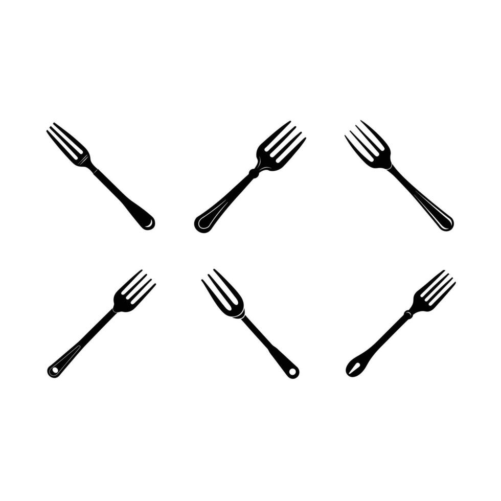 Editable fork graphic design file perfect for digital projects, icons, and prints vector