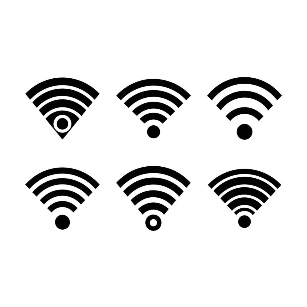 Wi-Fi Icon Design High-Quality Digital Graphics for Websites and Apps vector
