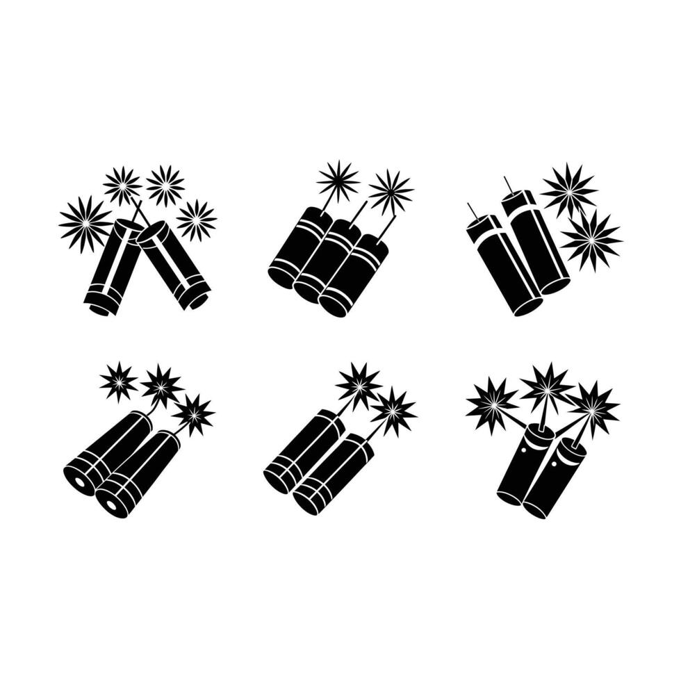 Celebrate with vibrant firecracker designs for festivals and celebrations. vector