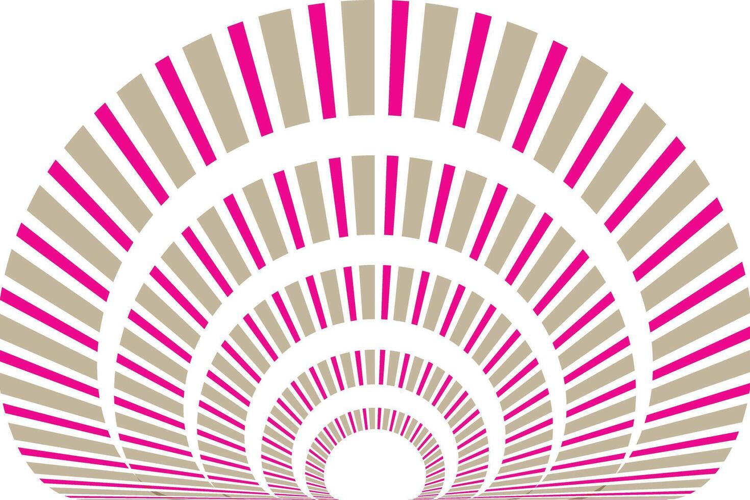 simple abstract pink brown color creative geometric circle half line pattern a purple and pink spiral with a white striped pattern vector