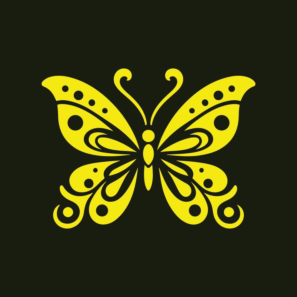 Butterfly trendy artwork perfect abstract illustration colorful applied design vector