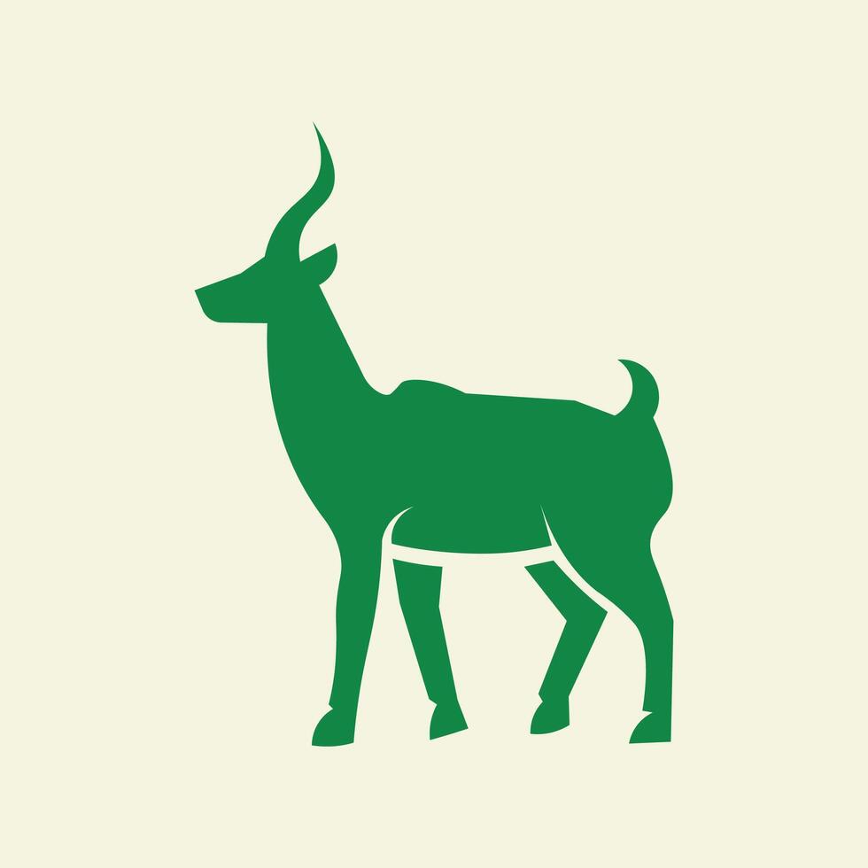 Antelope trendy artwork glorious abstract illustration colorful applied design vector