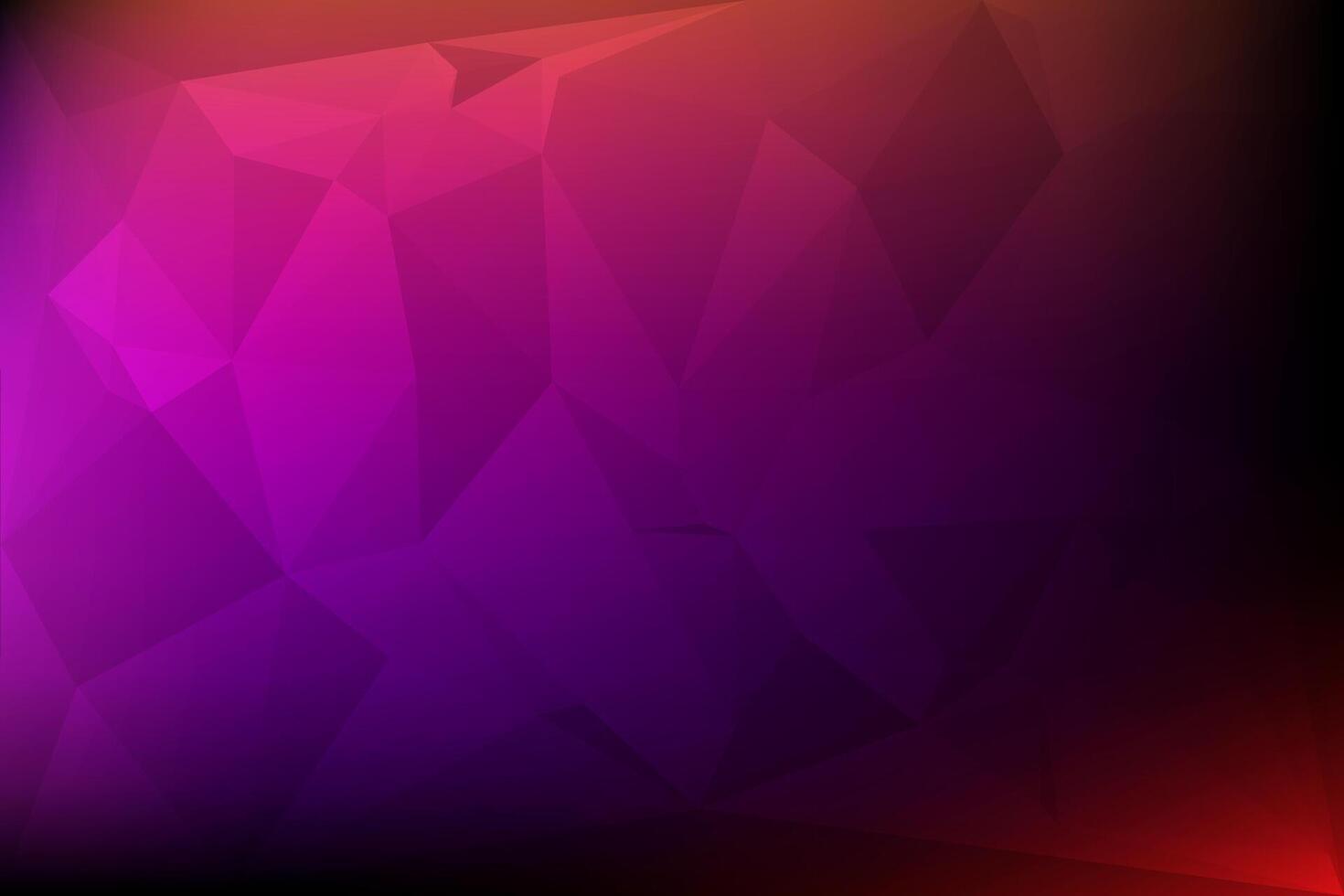 Abstract polygonal geometric background of triangles in purple colors vector