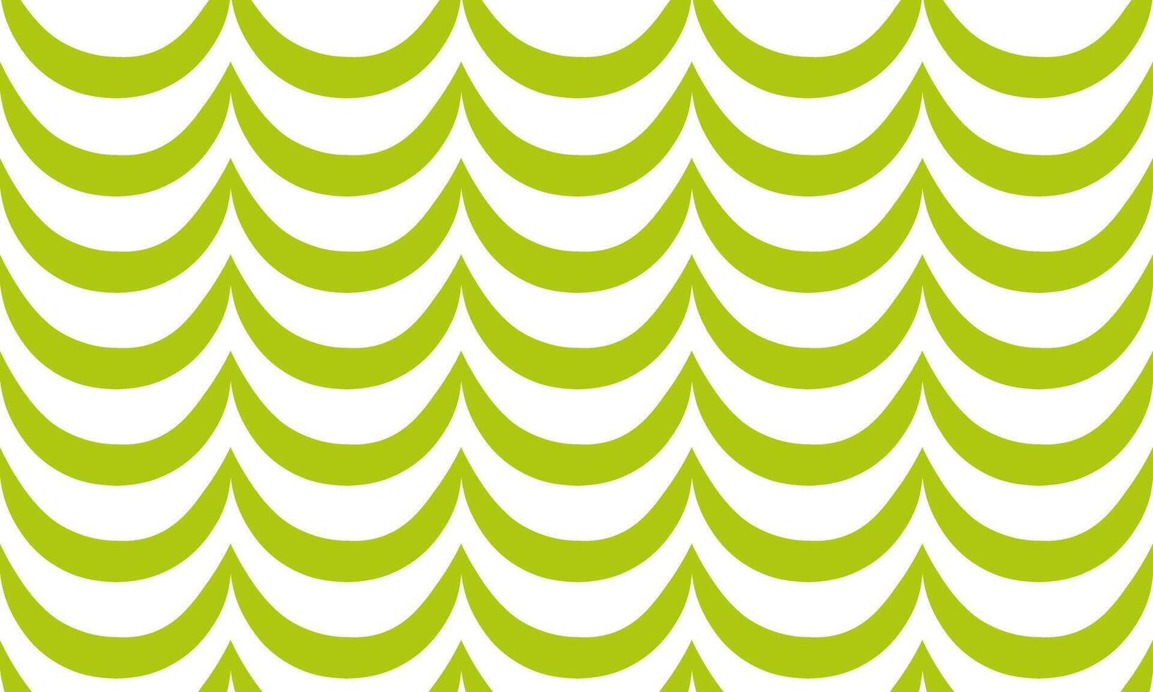 Abstract lime green wave pattern on white background. vector