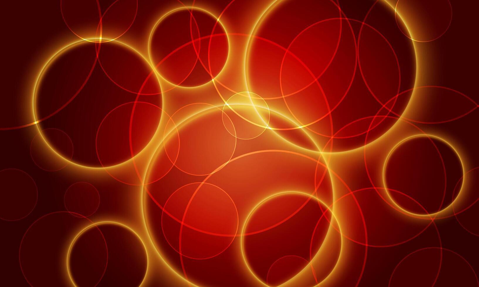 Abstract light sphere effect background. abstract red background with circles. vector