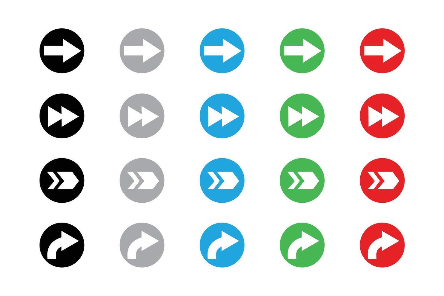 arrows in colorful circle on white background vector