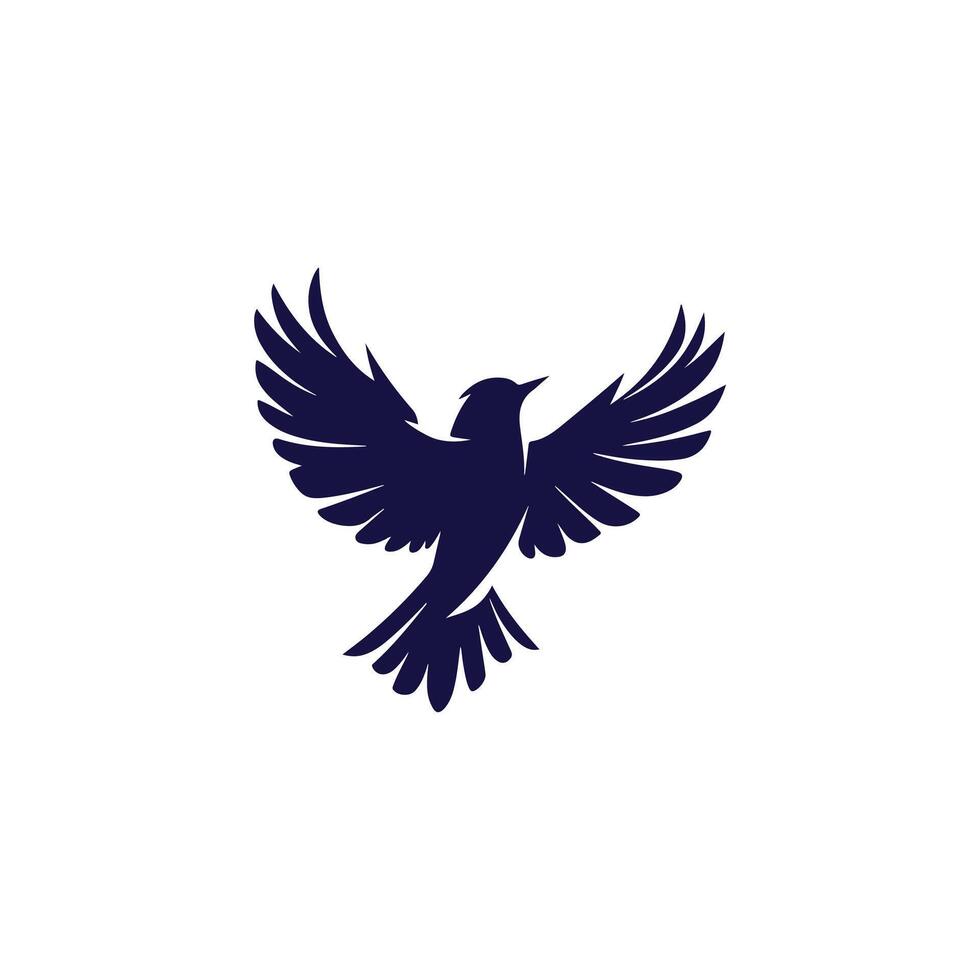 Simple Bird silhouette Style background vector