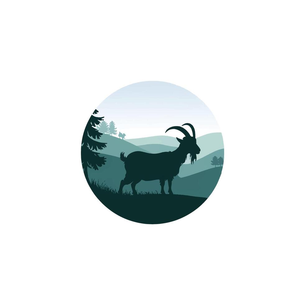 The Goat T-Shirt design vector