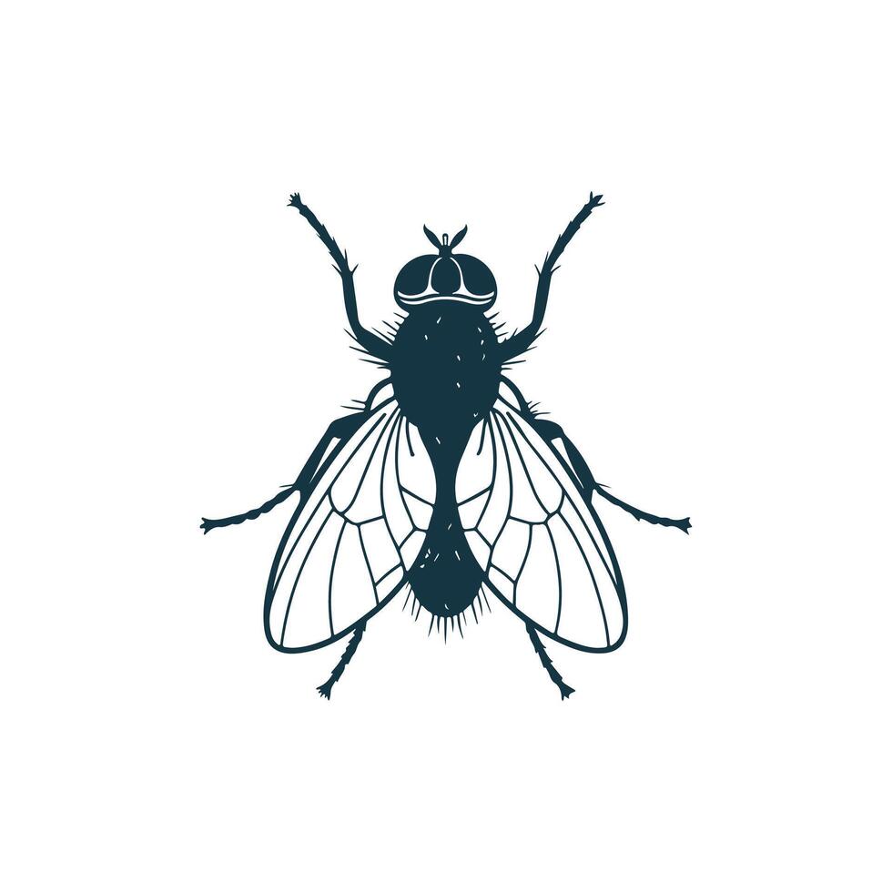 Creative simple Bee silhouette Style with white background vector