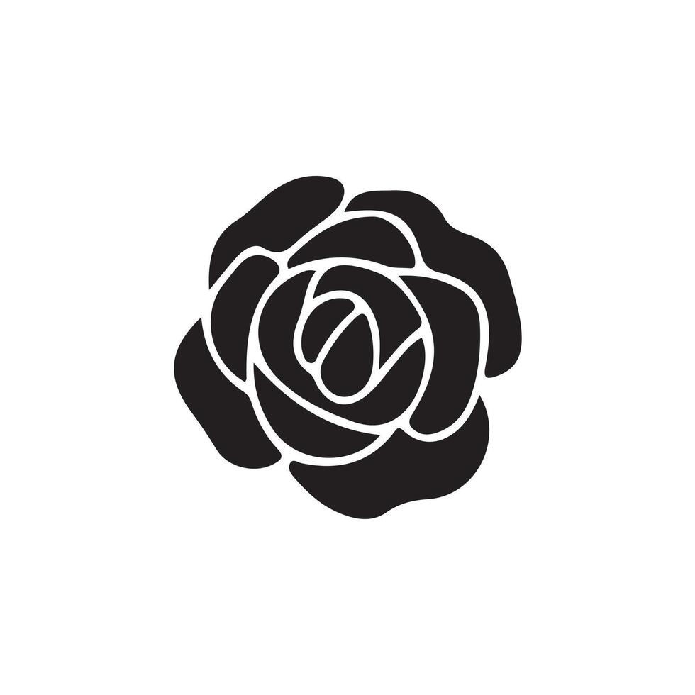 Creative simple Flower silhouette Style vector