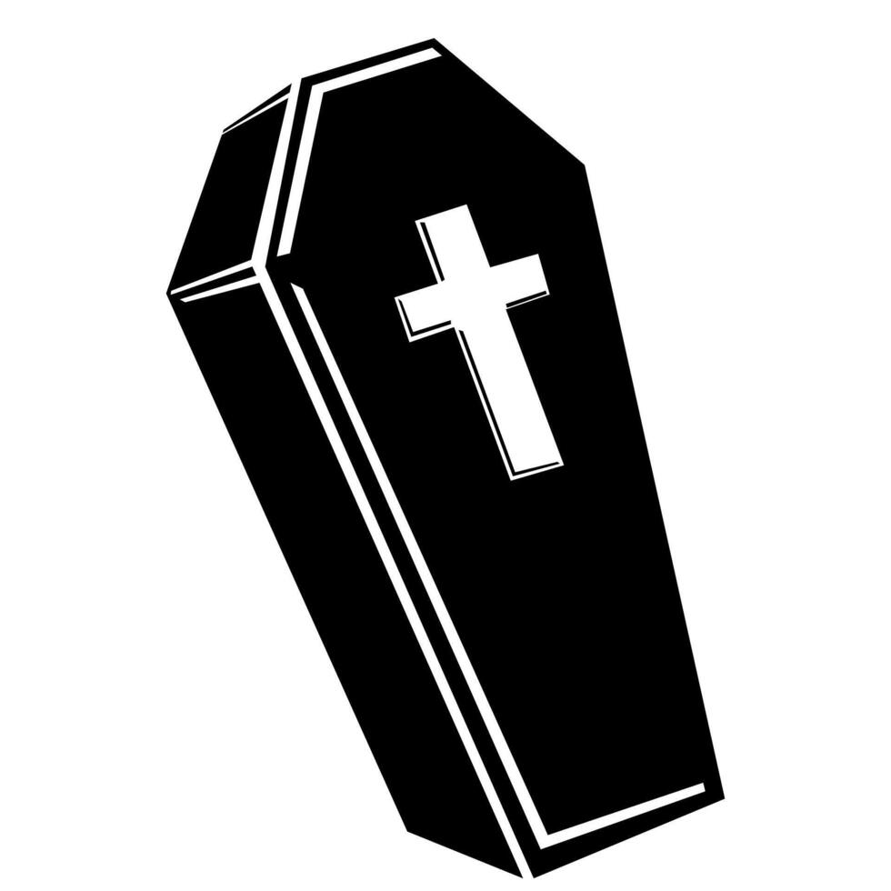 Coffin Icon Illustration vector