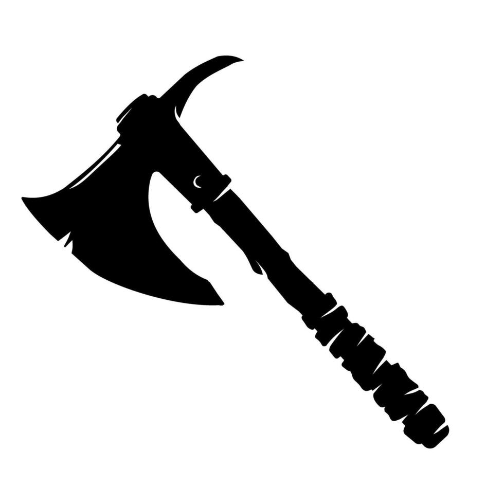 Axe Weapon Silhouette vector