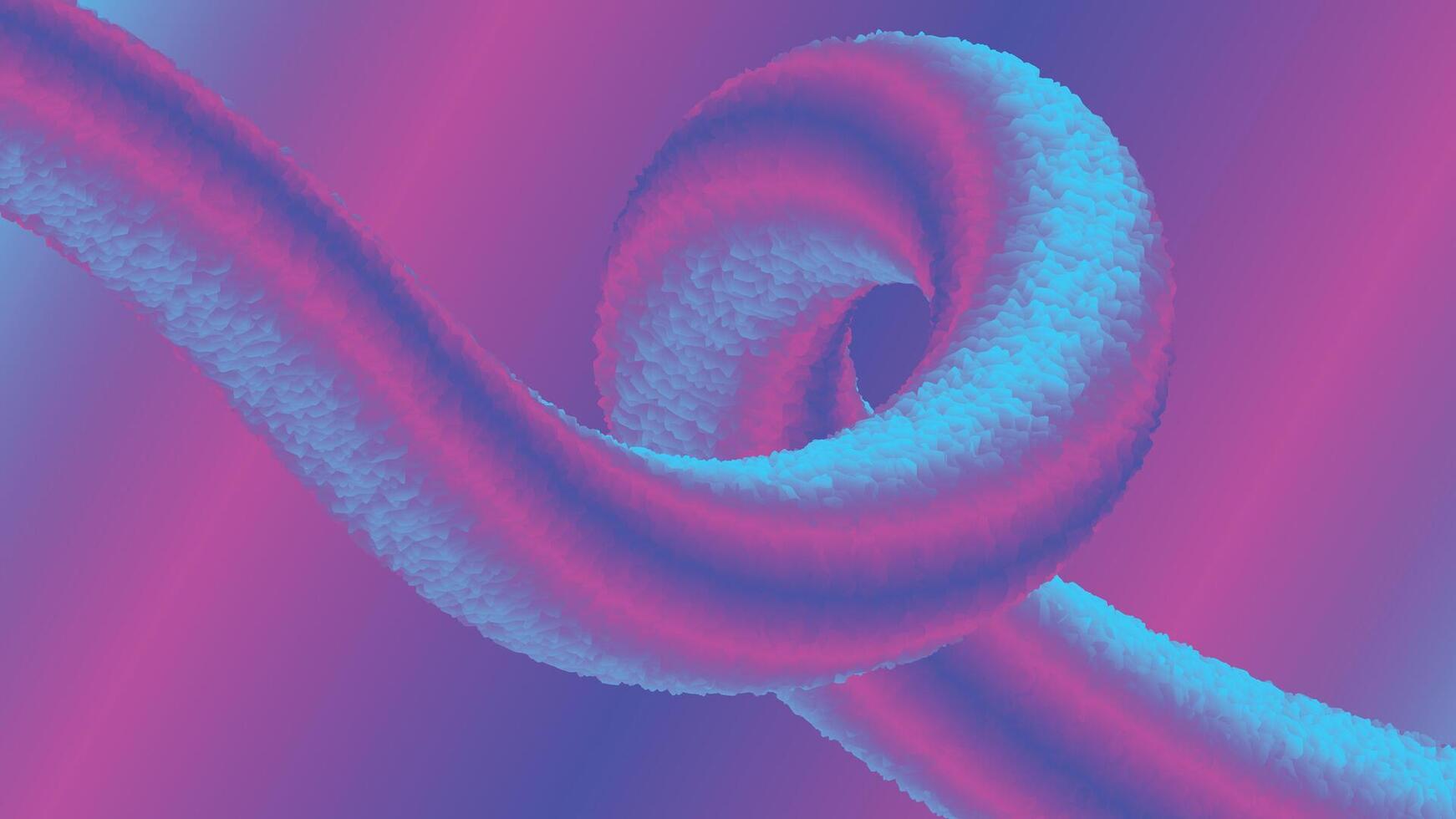 A colorful modern abstract spiral with smooth gradient background vector