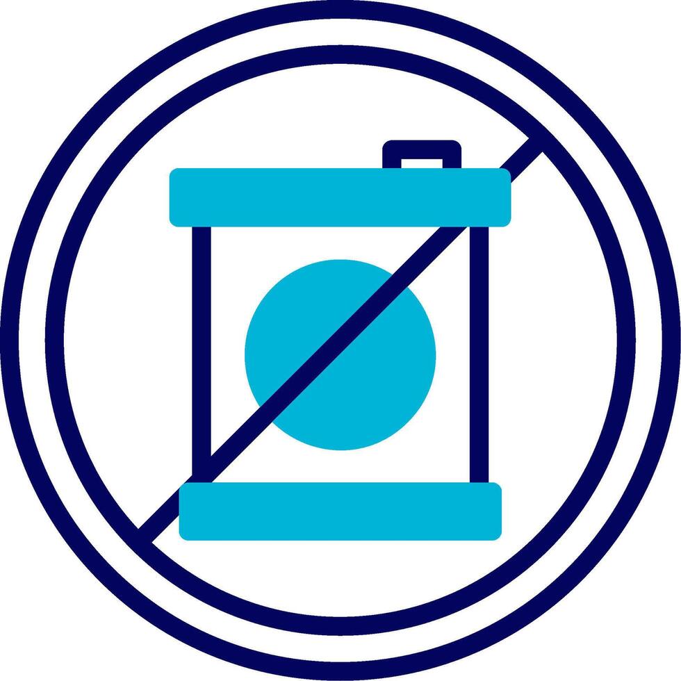 No Fossil Fuels Blue Mixed Icon vector