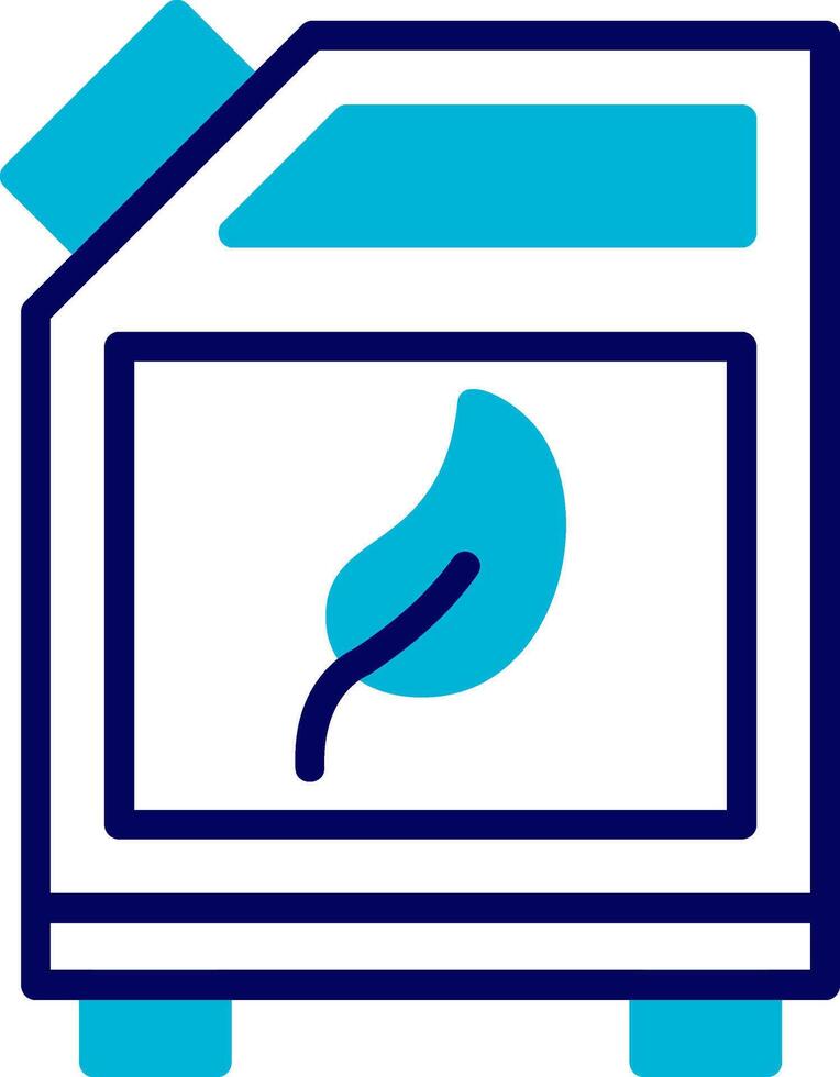 Biofuel Can Blue Mixed Icon vector