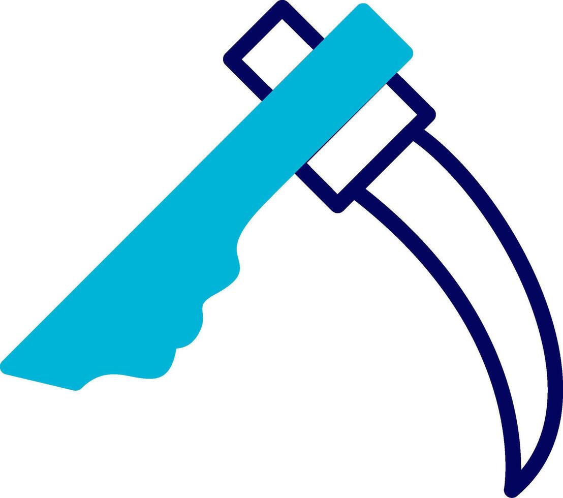 Scythe Blue Mixed Icon vector