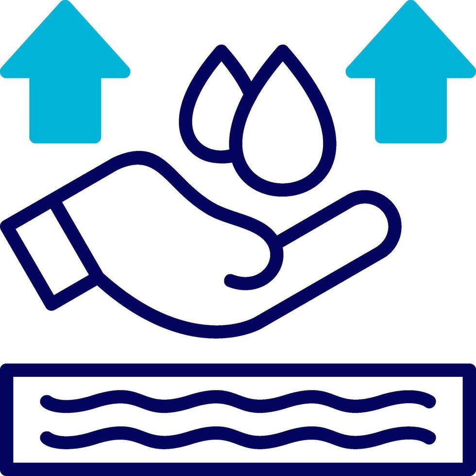 Save Water Blue Mixed Icon vector