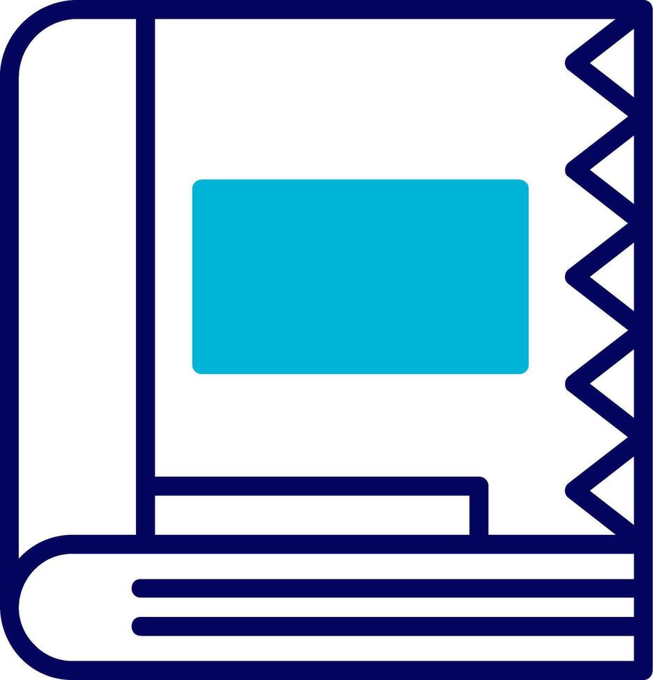 Spell Book Blue Mixed Icon vector
