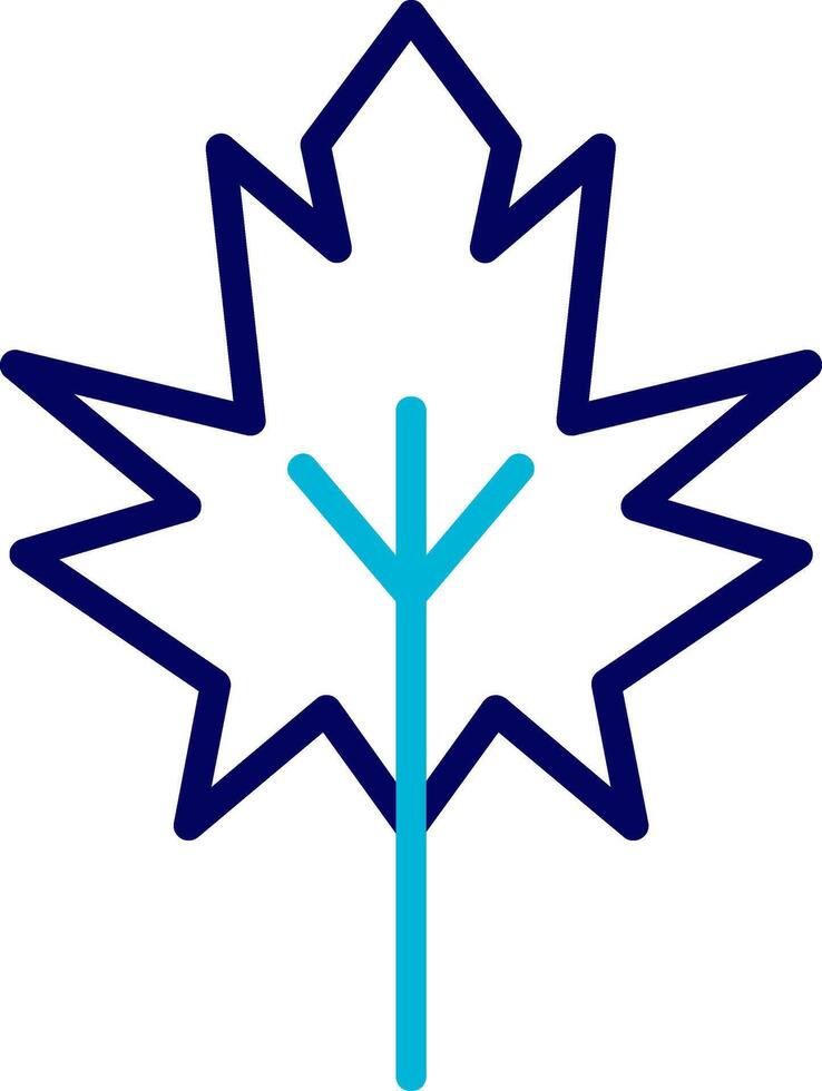 Dry Leaves Blue Mixed Icon vector