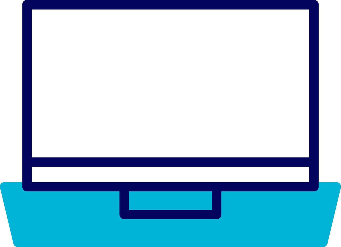 Laptop Blue Mixed Icon vector