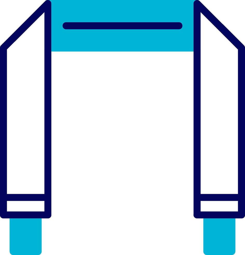 Camera Strap Blue Mixed Icon vector