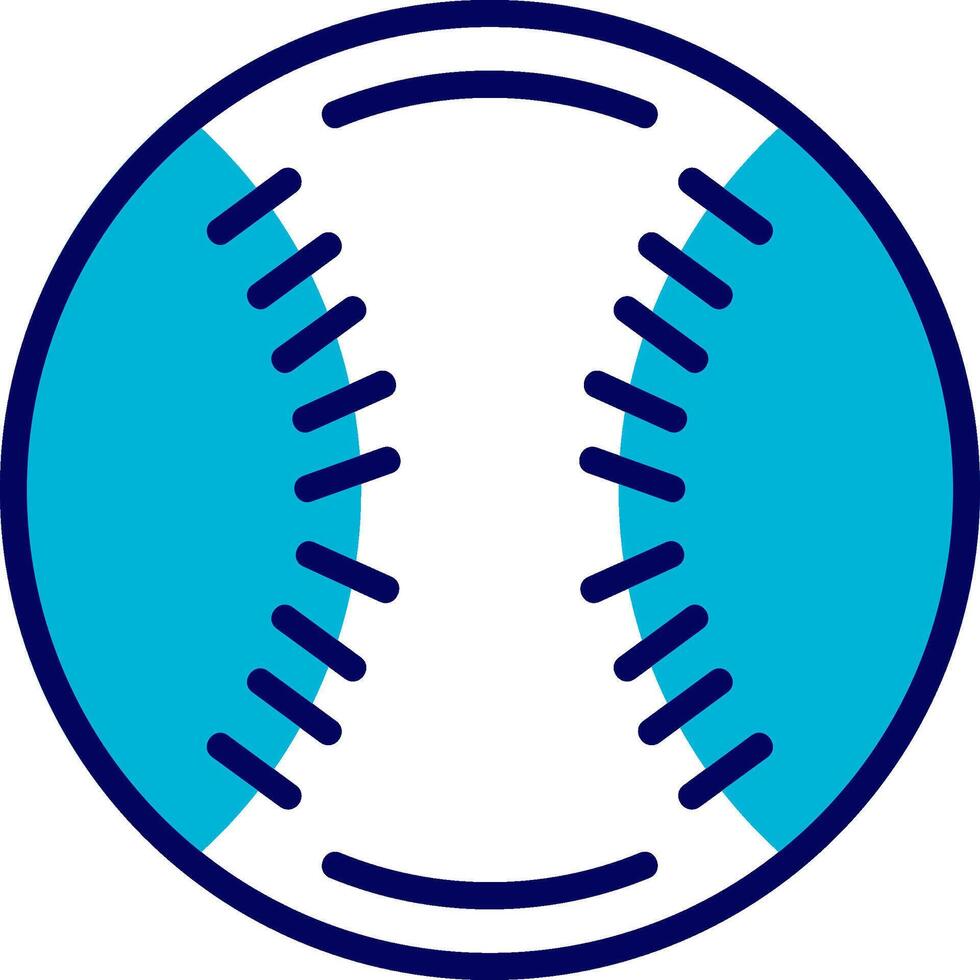 Baseball Blue Mixed Icon vector