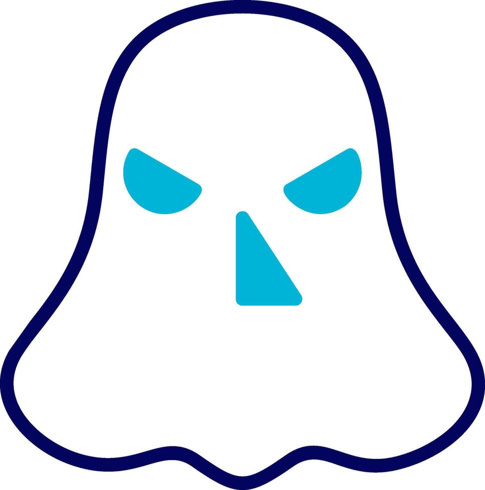 Ghost Blue Mixed Icon vector