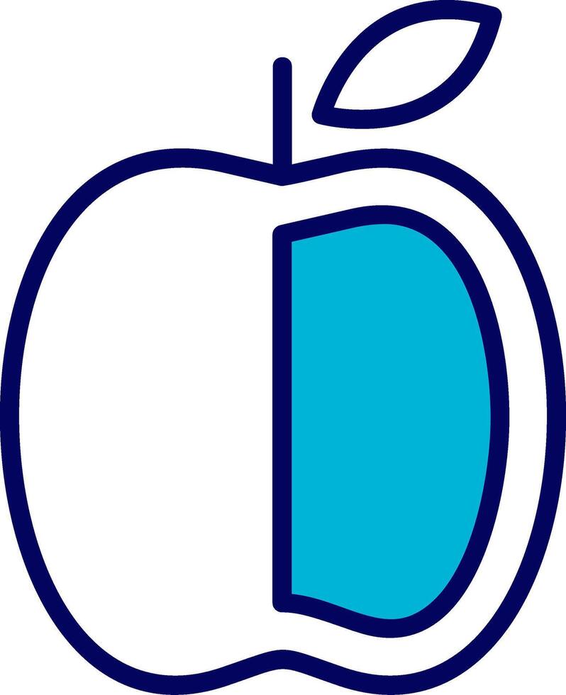 Apple Blue Mixed Icon vector