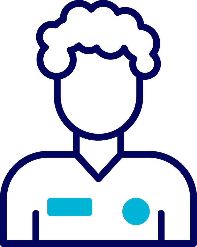 Student Blue Mixed Icon vector