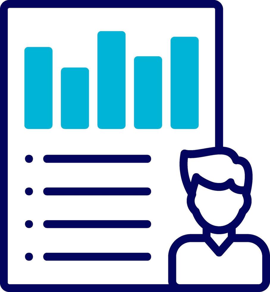 User Scenarios Blue Mixed Icon vector