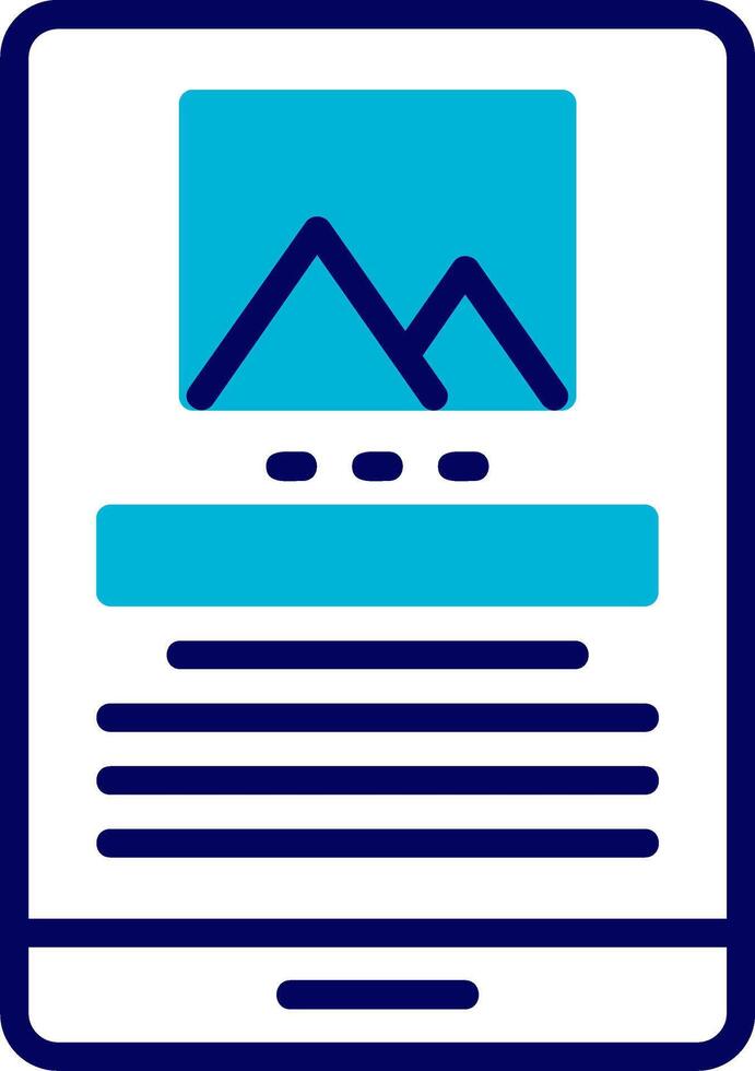 Flat Design Blue Mixed Icon vector