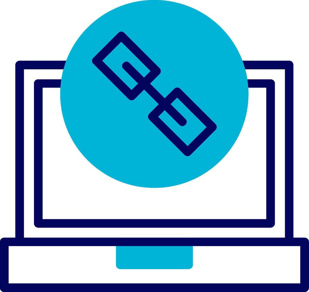 Link Blue Mixed Icon vector