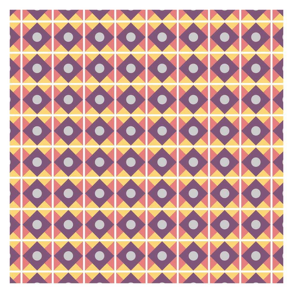 Orange and Purple Geometric Pattern vector