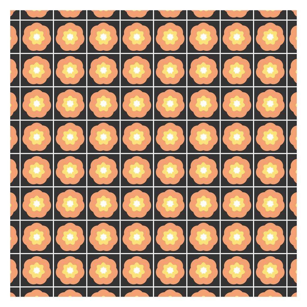 Golden Circular 3D Symmetry Pattern vector