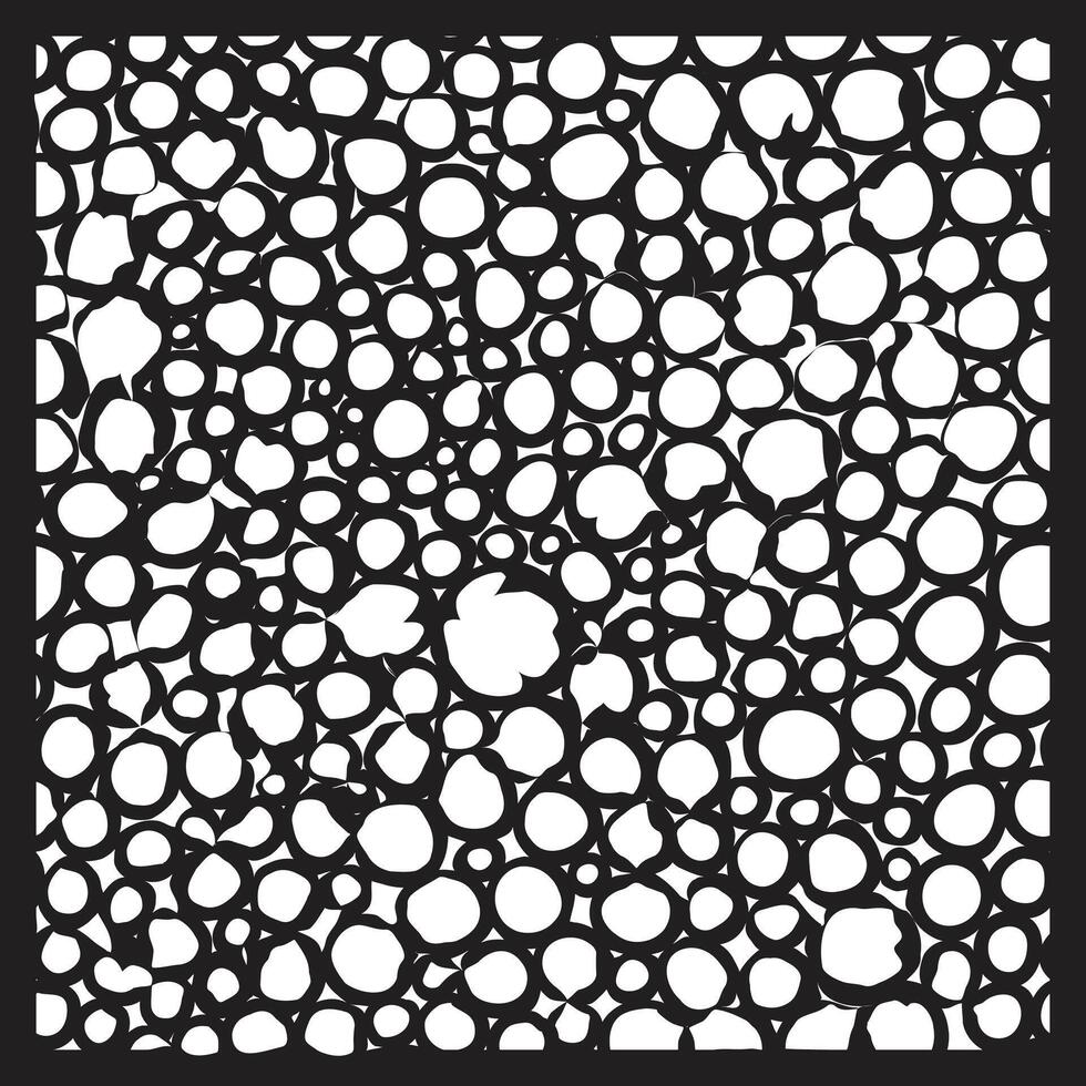 Abstract Symmetric Bubble Cluster Pattern vector