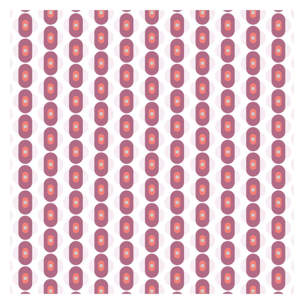 Pink Symmetric Vertical Oval Design vector