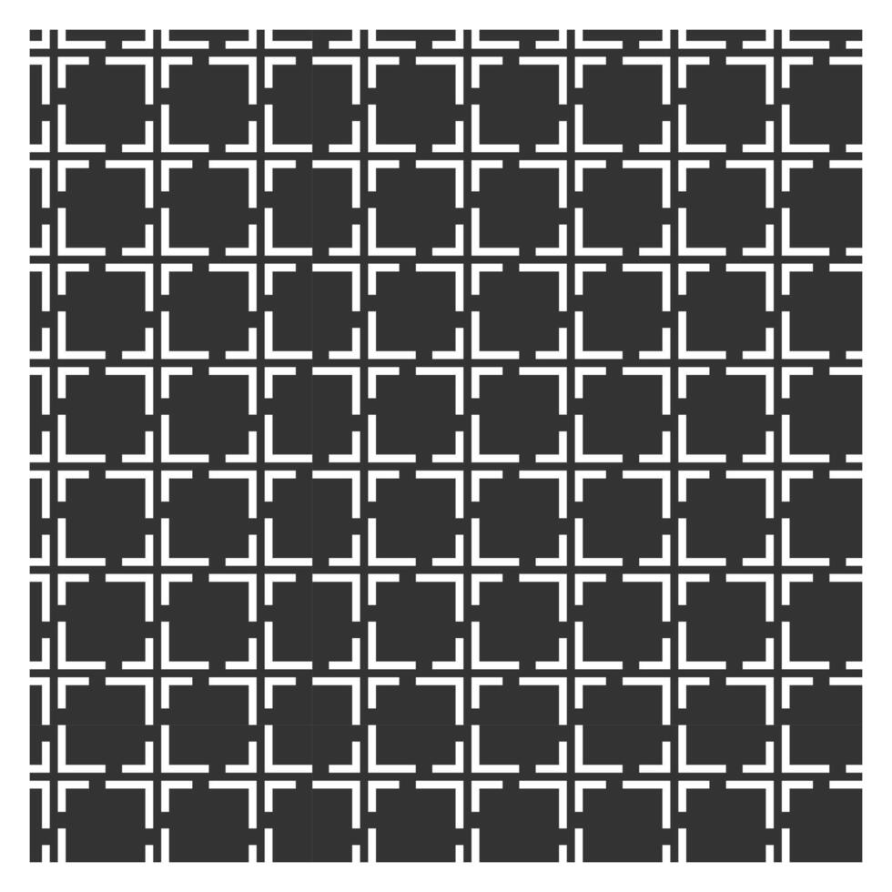 Minimal Black and White Grid Art vector
