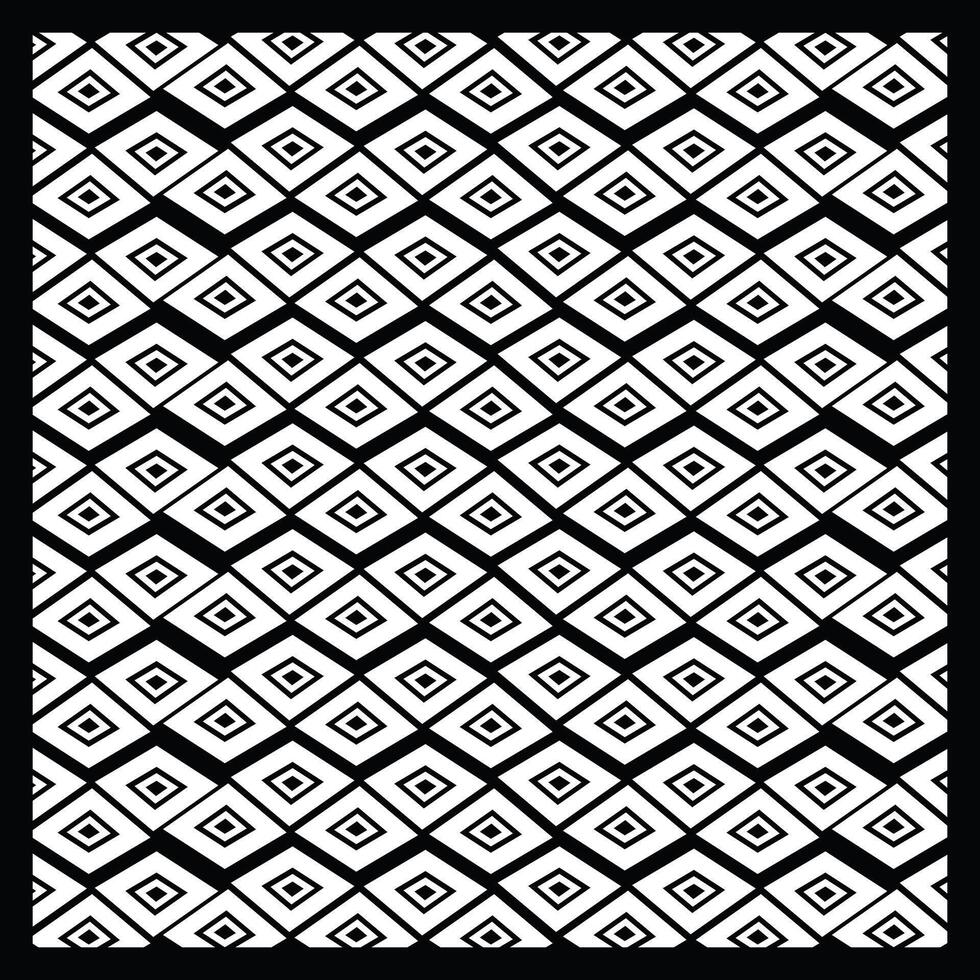 Black and White Diamond Abstract Art vector