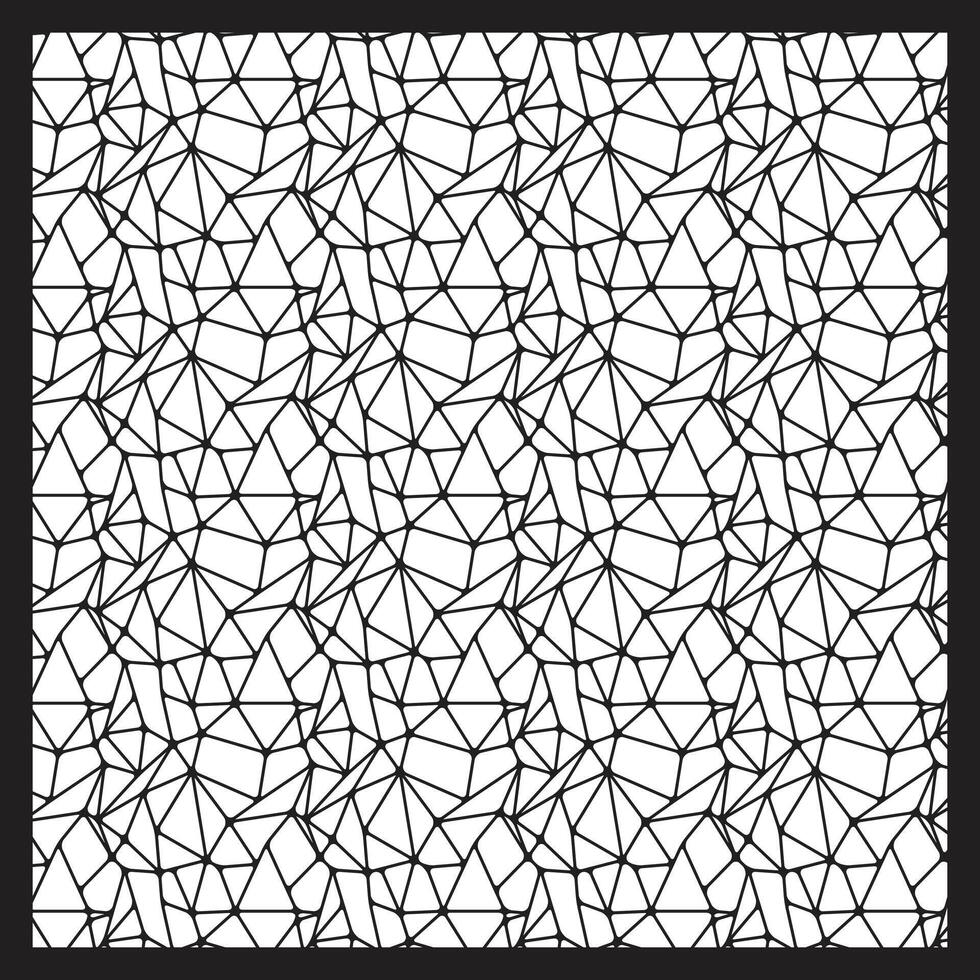 Monochrome Abstract Polygonal Mesh Design vector
