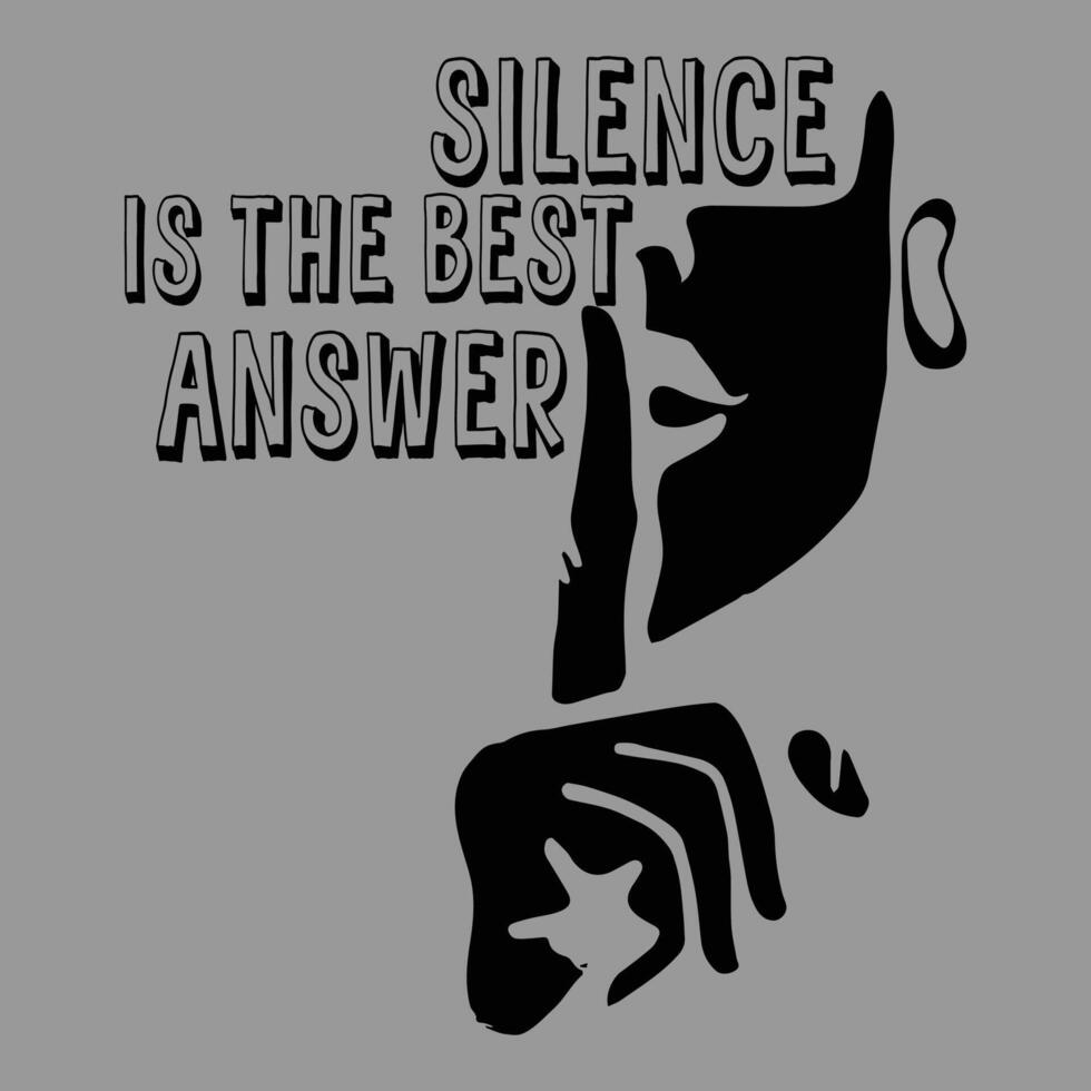 shut up T-shirt Design Template vector