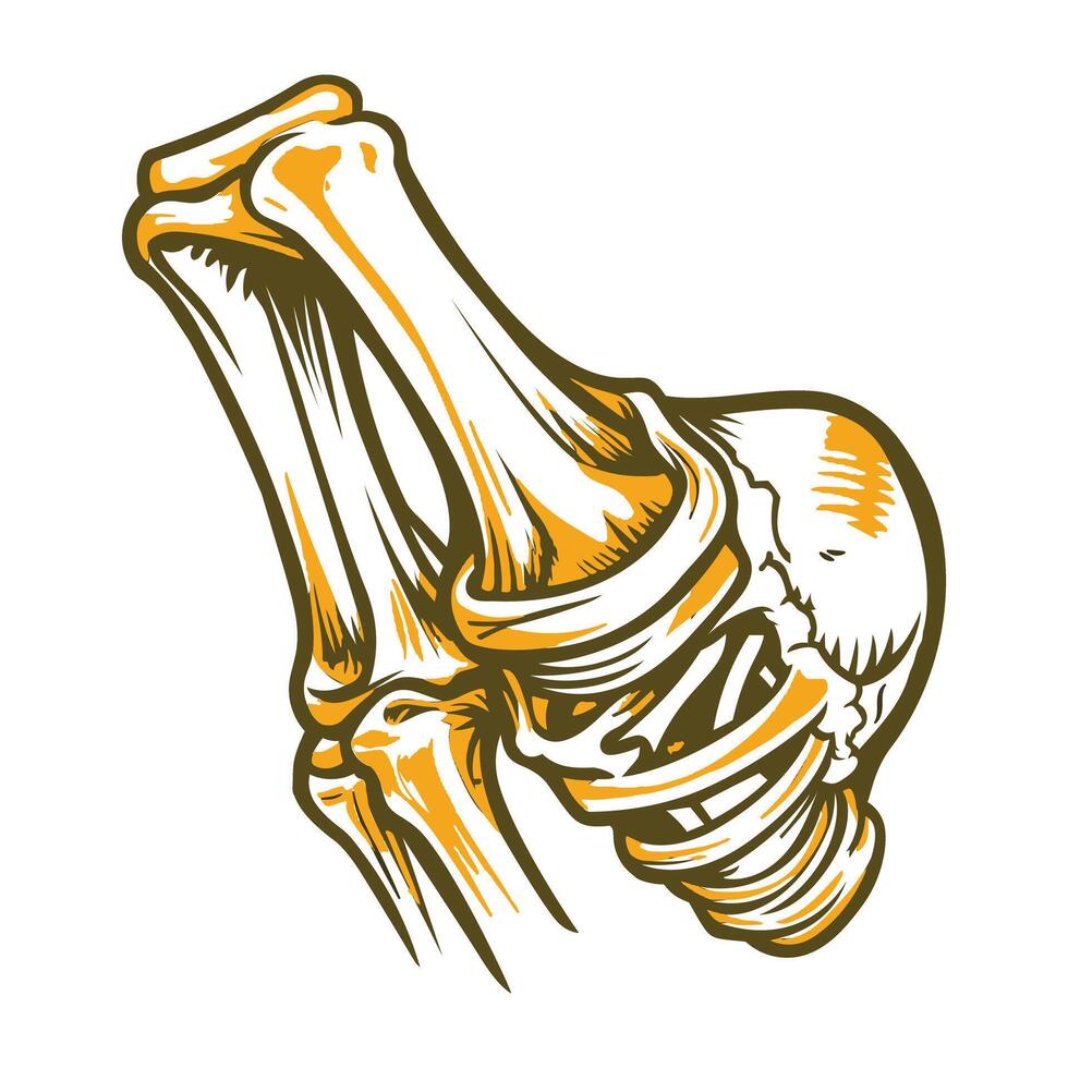 A vintage illustration of tendon vector