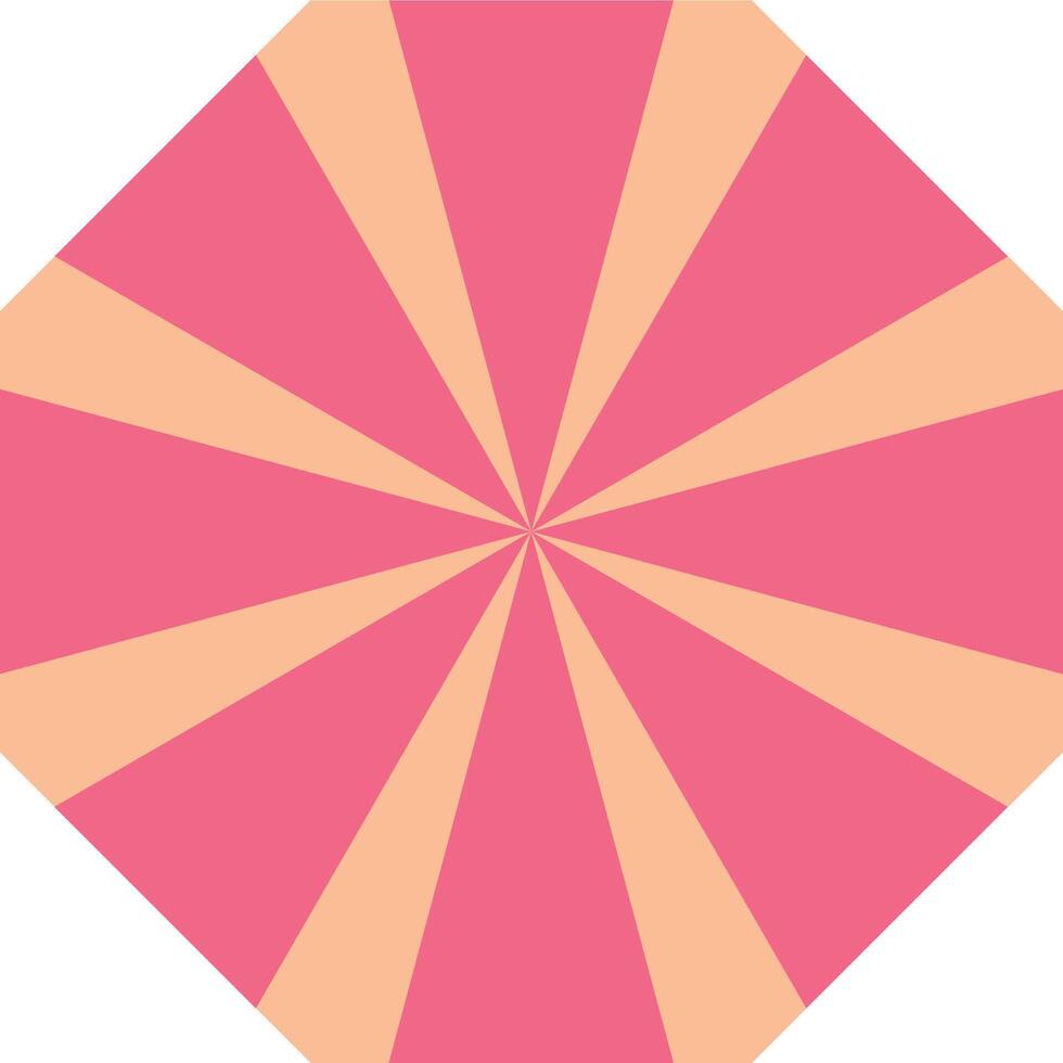 Colorful Geometric Sunburst Graphic Design vector