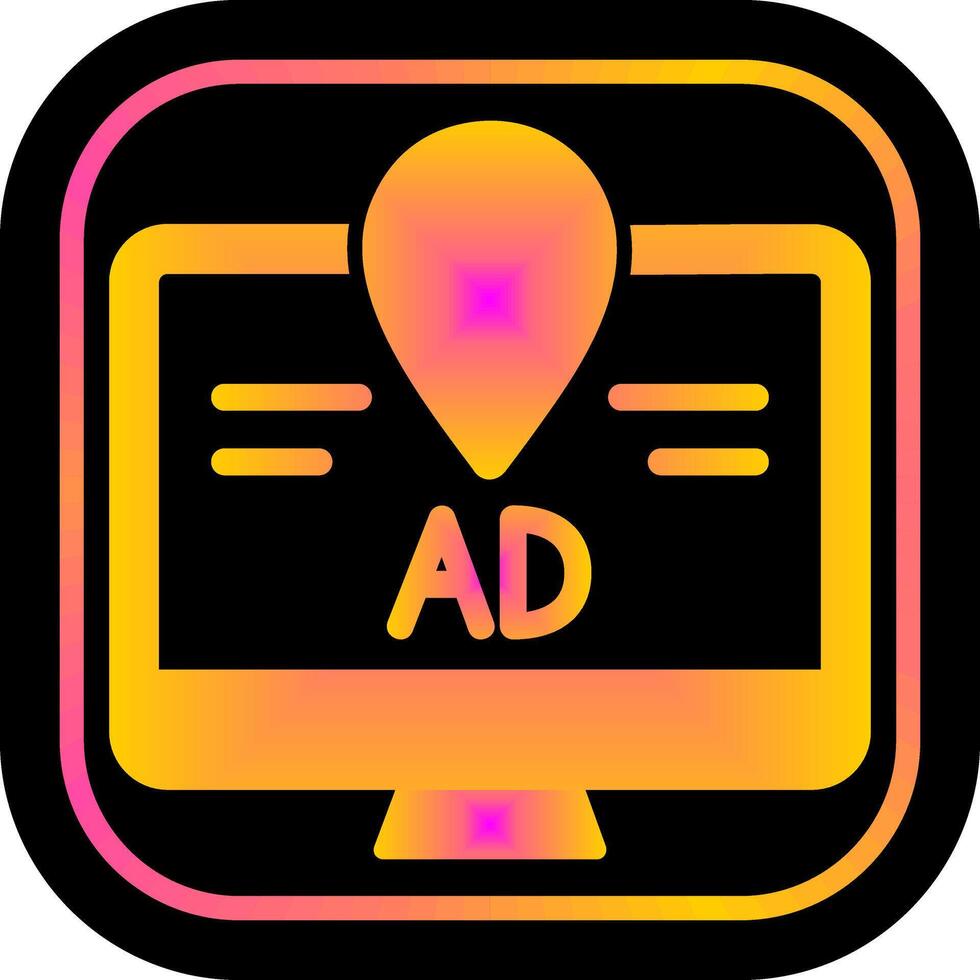 Ad Tracking Icon Design vector