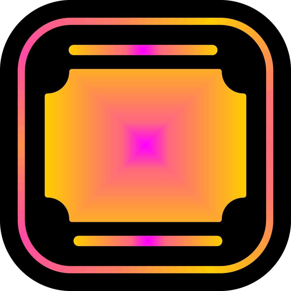 QR Code Ticket Icon Design vector