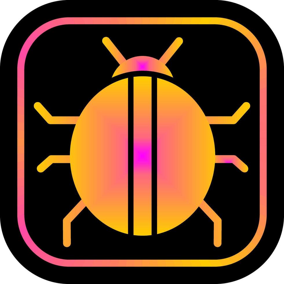 Lady Beetle Icon Design vector