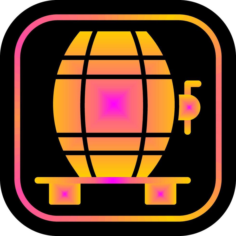 Wine Cask Icon Design vector