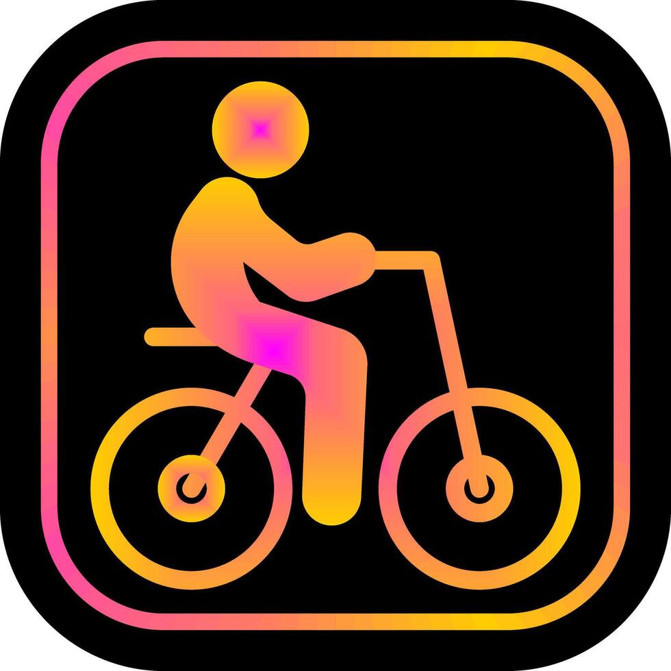 Person Biking Icon Design vector