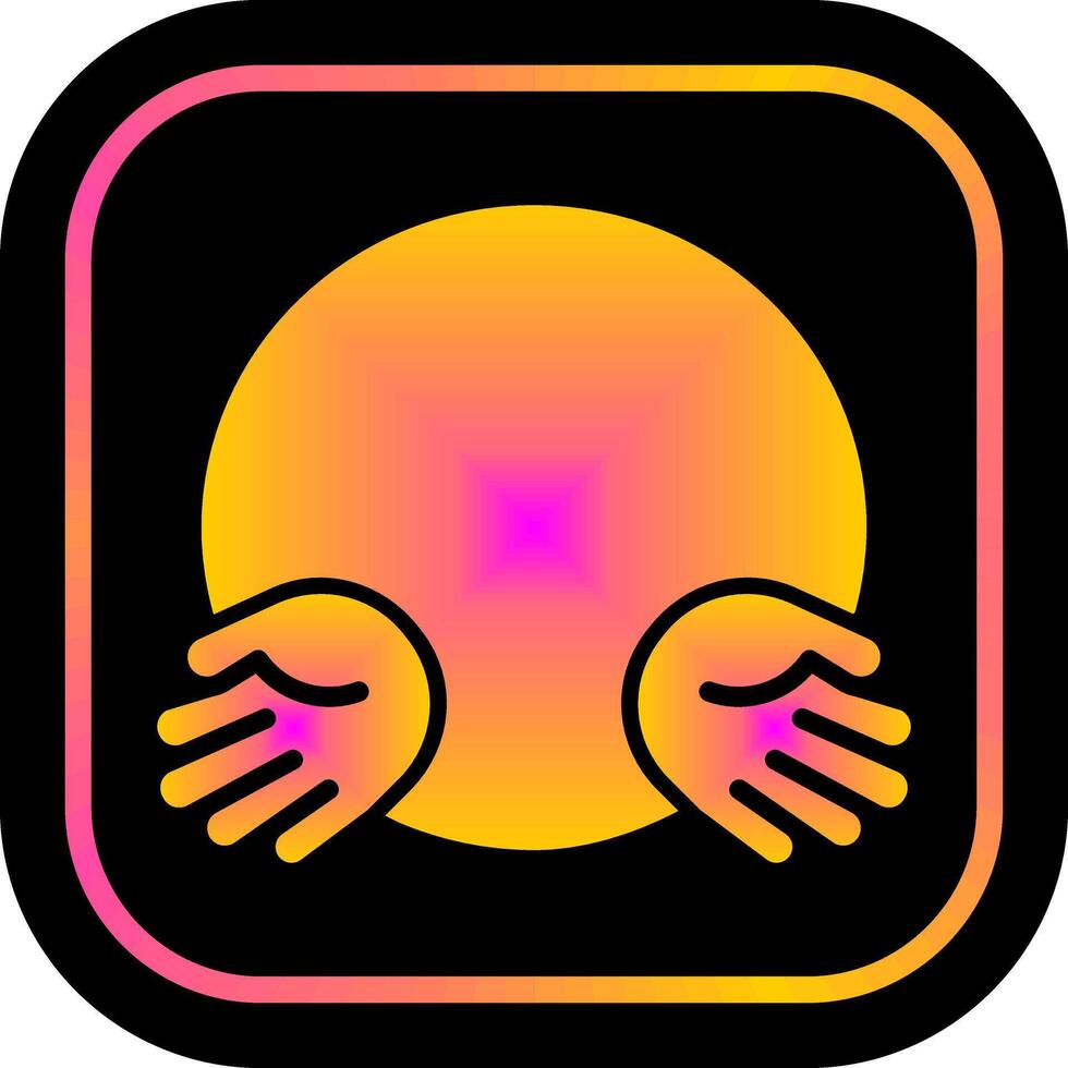 Hugging Face Icon Design vector